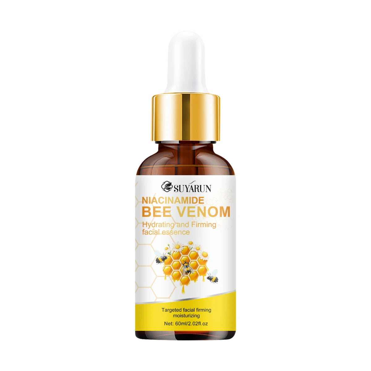SUYARUN Niacinamide & Bee Venom Serum - Anti Aging Brightening Face Essence, Moisturizing Skin Care for Dark Spots & Wrinkles. Peaceful Pleasures Health and Wellness 60ml