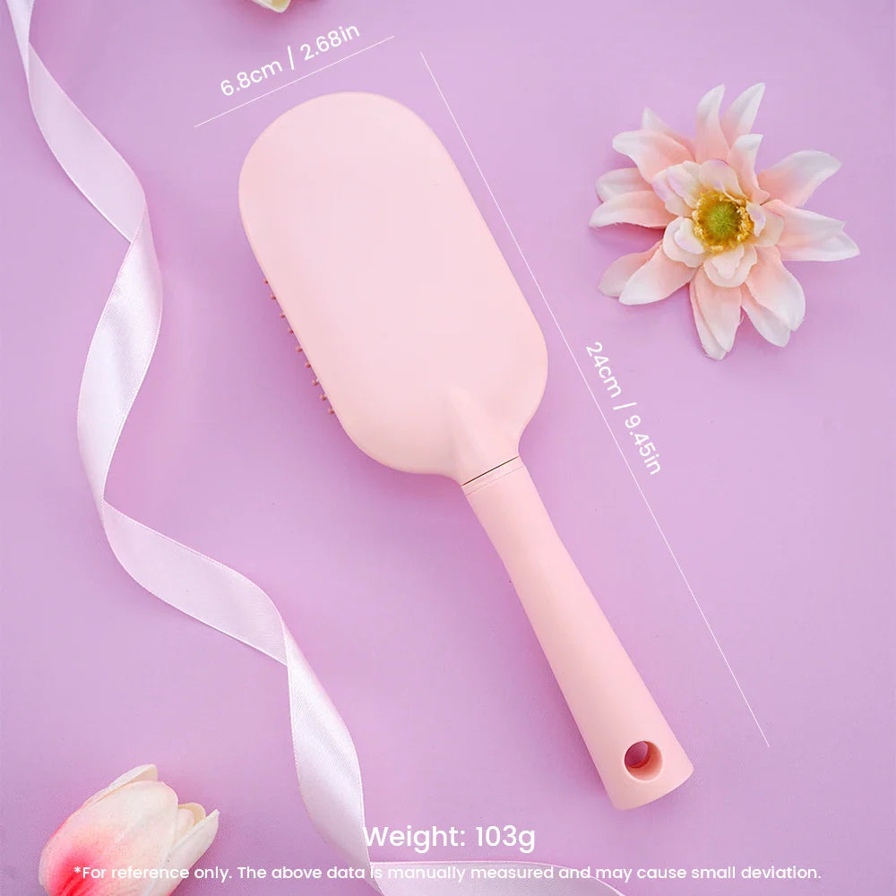 Mini Air Cushion Detangling Hairbrush – Anti-Static Massage Comb
