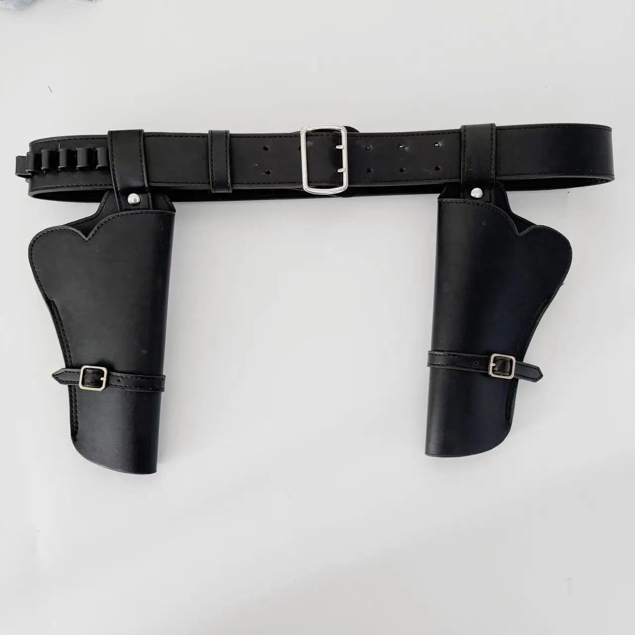 Tactical holster waist bag Composite cowhide waist belt kit dual guns Shell Ammo Holder Bag Carrier Pouch Gun Holsters Peaceful Pleasures Health and Wellness black color
