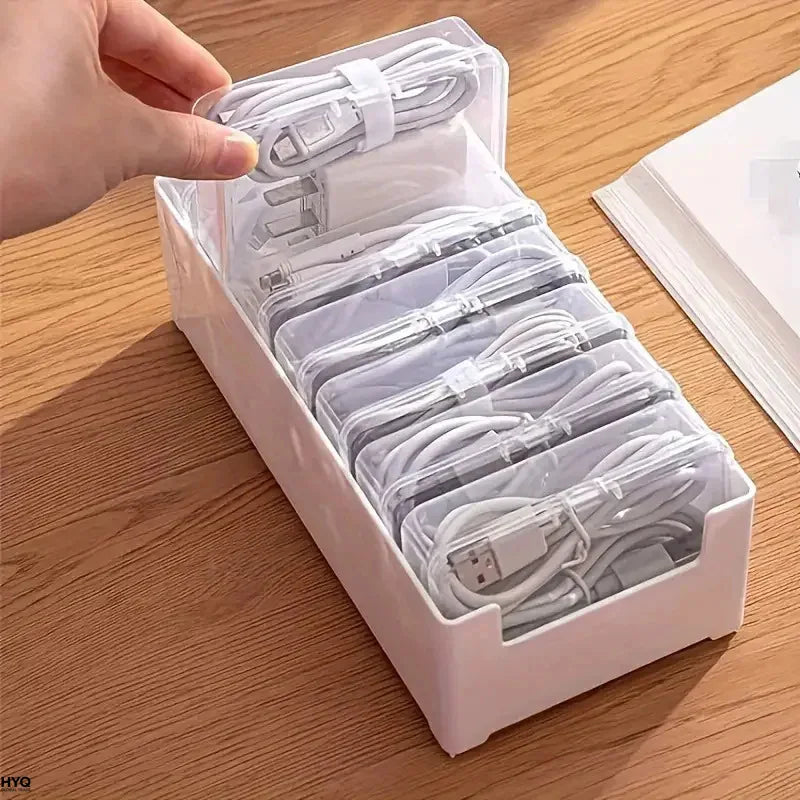 Cable Organizer Durable Plastic Storage Box Daily Office Supplies