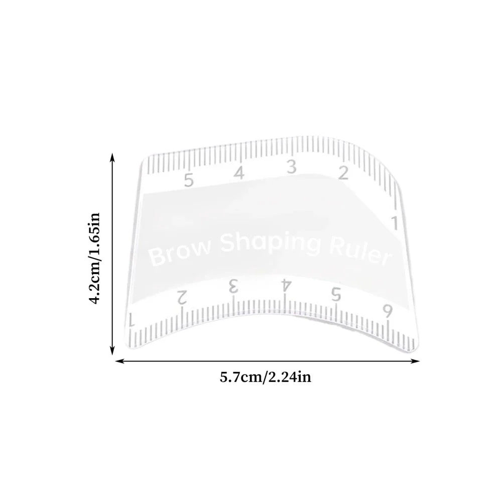 Brow Mapping Ruler – Eyebrow Stencil & Microblading Guide Tool