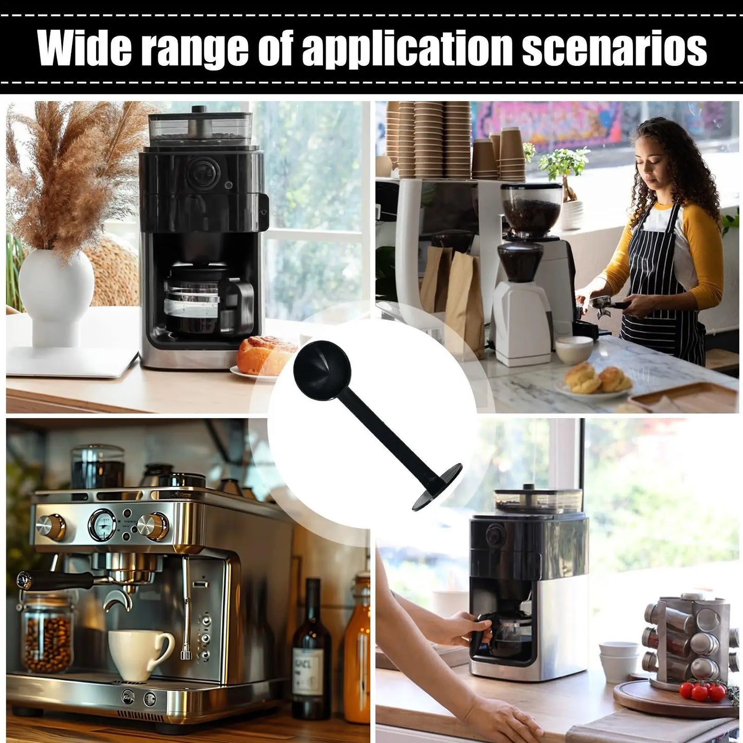 2-in-1 Espresso Measuring Scoop & Tamper – 10g Coffee Spoon