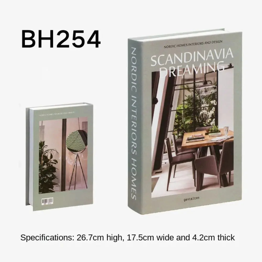 Fashion Fake Books Ornament Simple Shooting Props Decorative Imitation Book Coffee Table Decoration Home Decor Peaceful Pleasures Health and Wellness BH-254