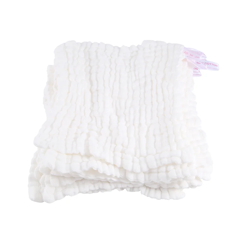 Baby Muslin Face Towels 10-Pack | Soft Cotton Washcloths