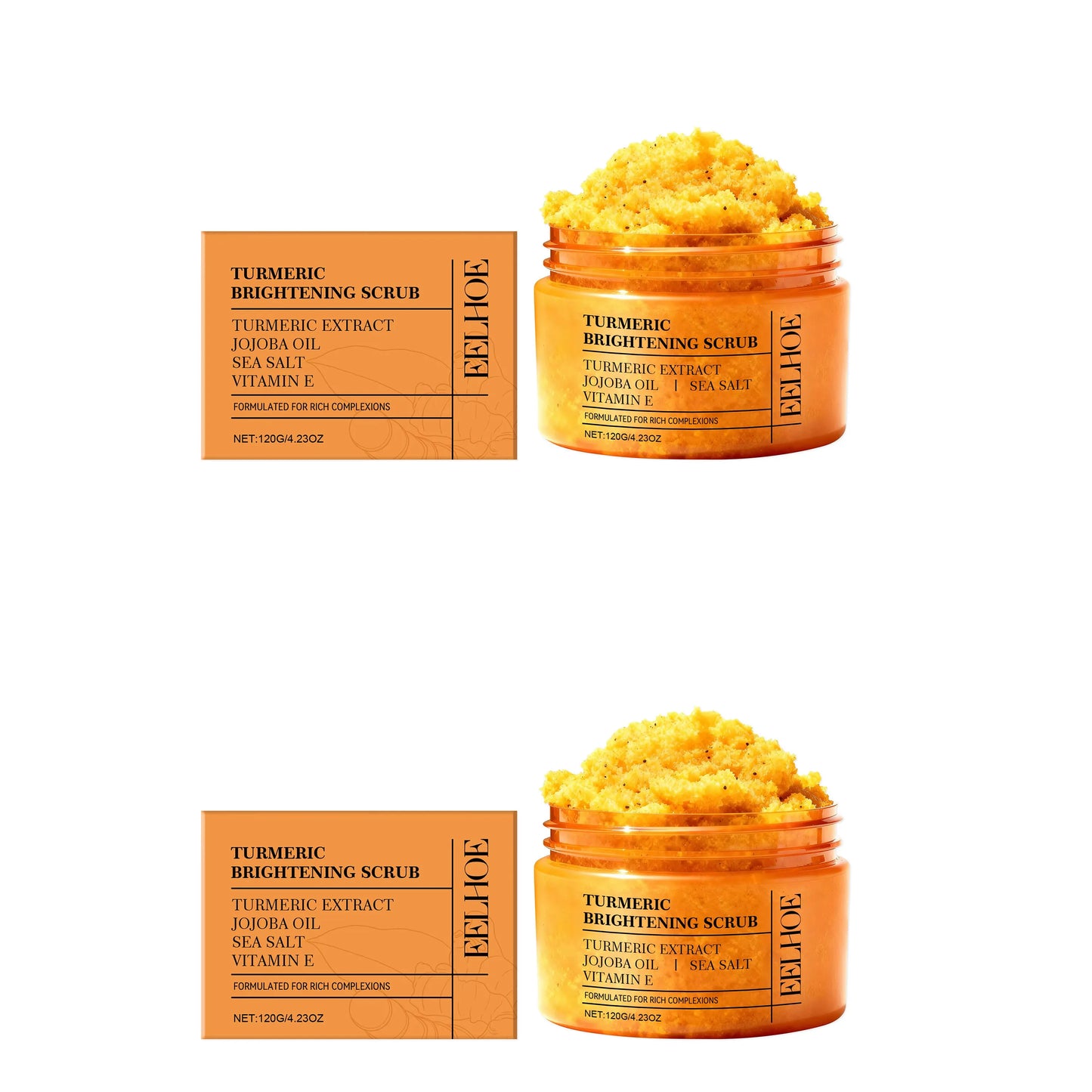 Turmeric Body Scrub – Hydrating & Smoothing Cream | 120g