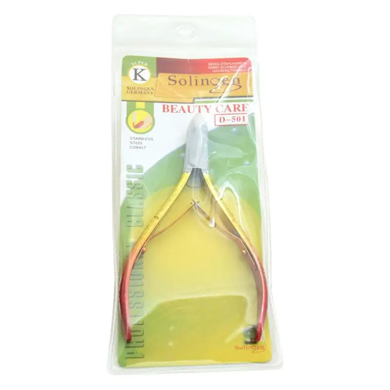 1 Pcs Cuticle Nippers Nail Manicure Cuticle Scissors Clippers Trimmer Dead Skin Remover Pedicure Stainless Steel Cutters Tool Peaceful Pleasures Health and Wellness PVC gradient yellow