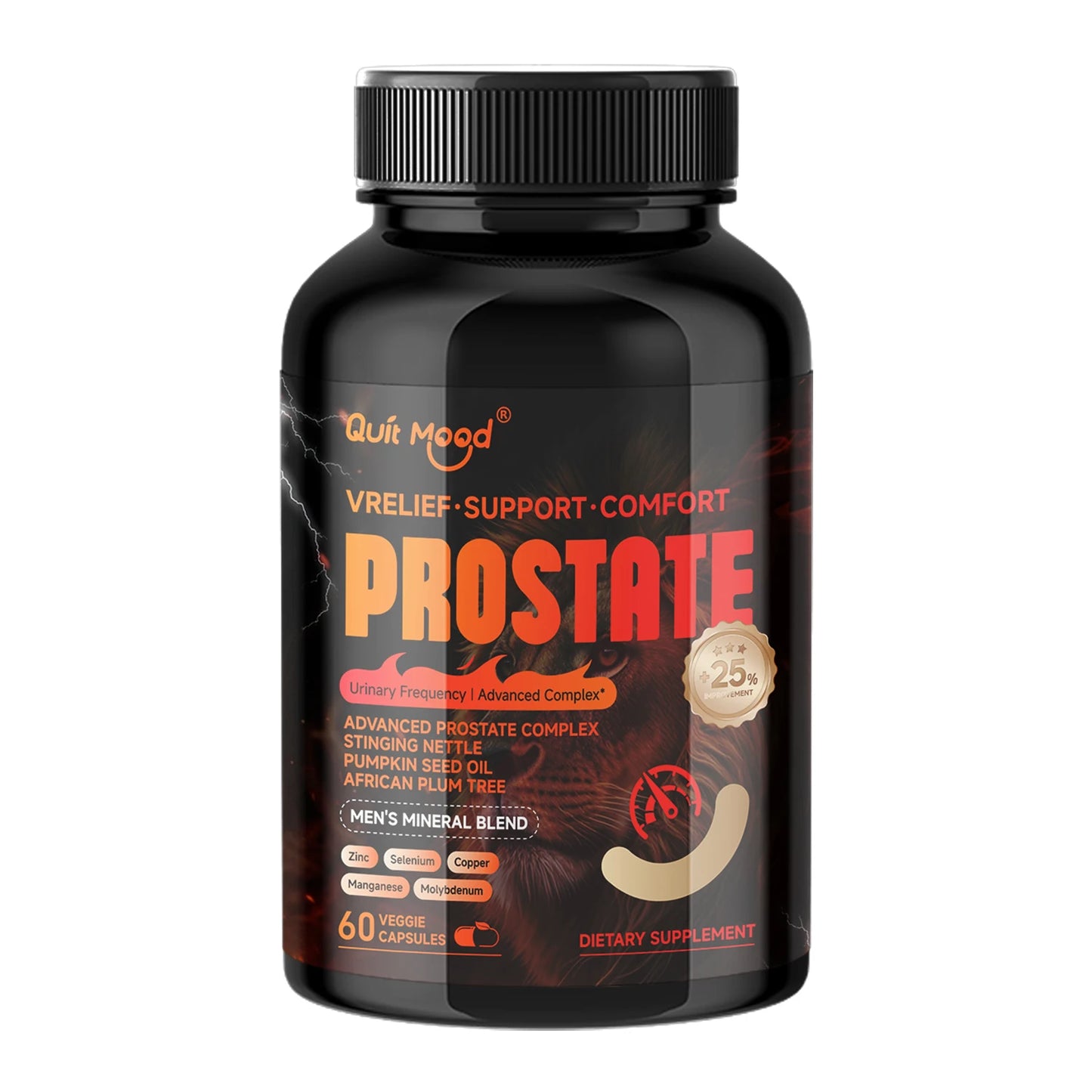 Advanced Prostate Support – Stinging Nettle, Pumpkin Seed & African Plum Peaceful Pleasures Health and Wellness 1 bottle-60 Caps United States