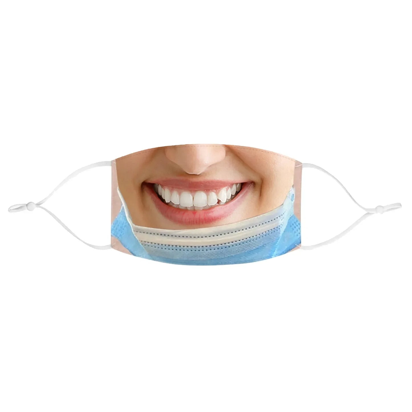 Funny Novelty Cloth Face Mask – Washable Cosplay Accessory