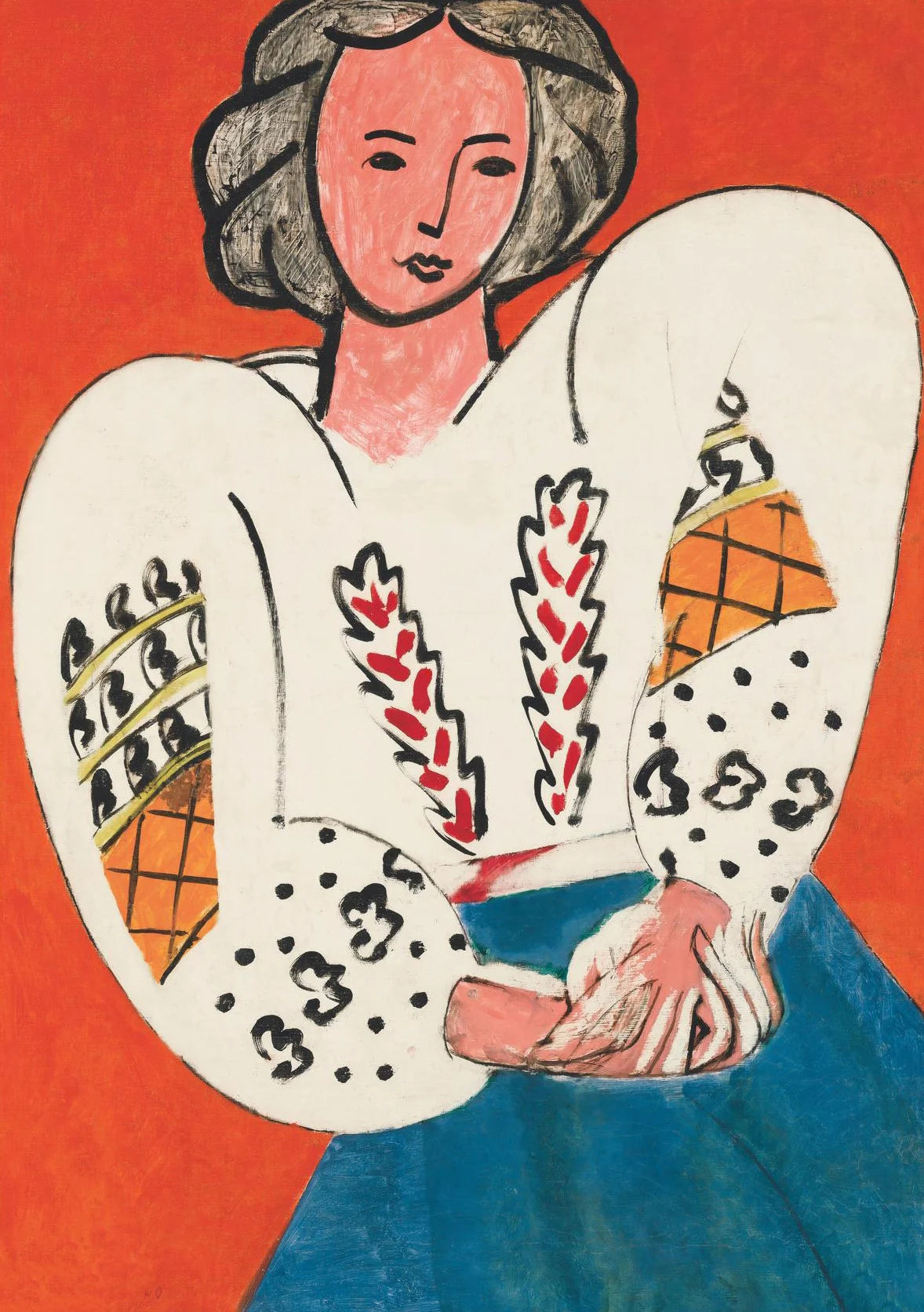 Retro Abstract French Henri Matisse Female Portrait Art Posters Prints Canvas Painting Wall Art Picture Living Room Home Decor Peaceful Pleasures Health and Wellness 2 20x30cm