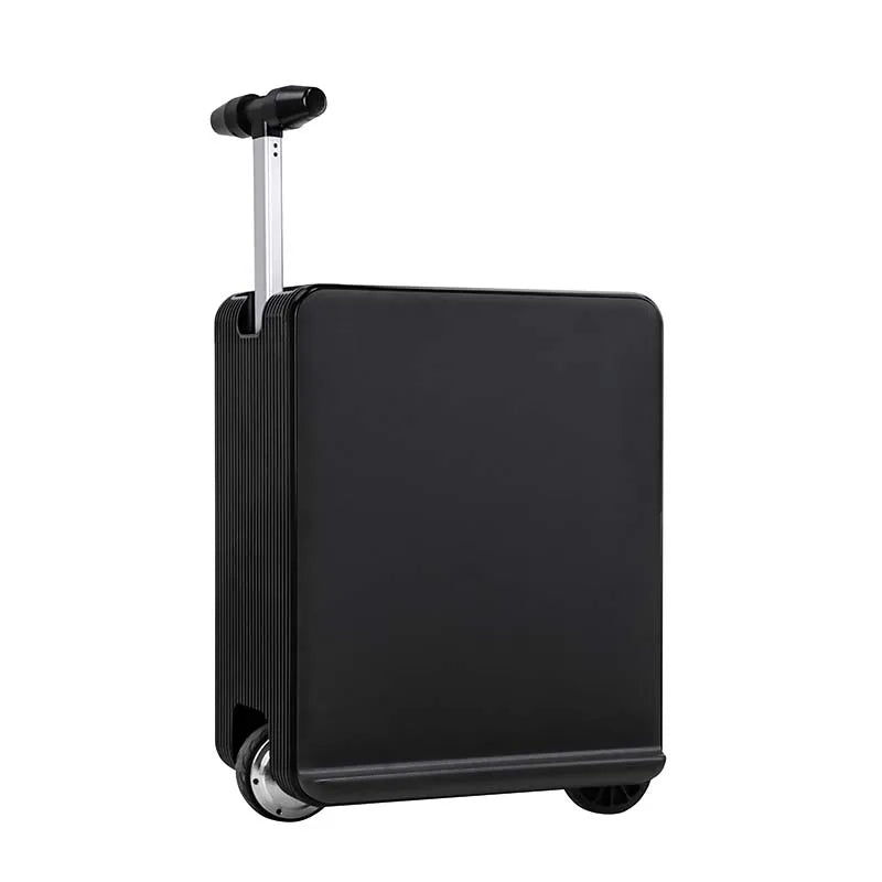 Luggage Suitcase Electric Can Ride – 20 inch Carry-on Size Travel Case with TSA Lock & Silent Wheels for Boarding & Vacation Peaceful Pleasures Health and Wellness Black 20 inch