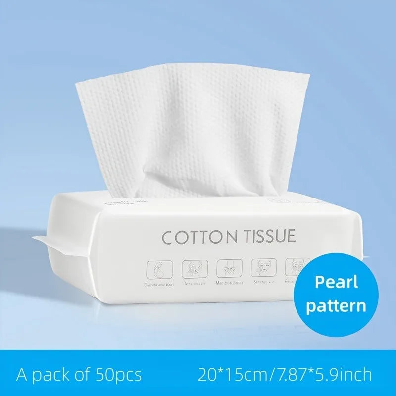 Disposable Face Towels | Dry & Wet Pearl Pattern Skin-Friendly