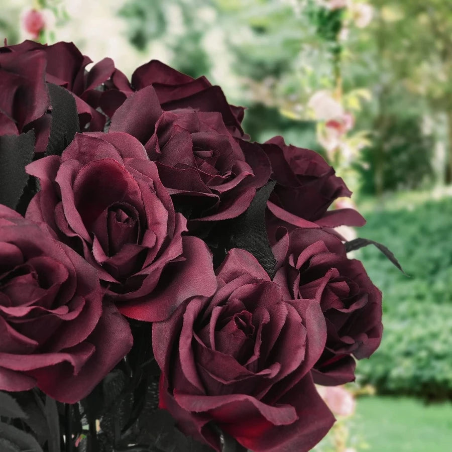 Silk Rose Artificial Flower Bouquet for Wedding & Home Decor