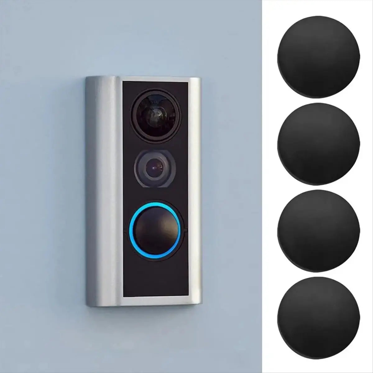 *ABDH 4pcs Replacement Button for RING Doorbell Pro Fix Your Broken Cracked Button Doorbell Accessories Doorbell Replacement Peaceful Pleasures Health and Wellness