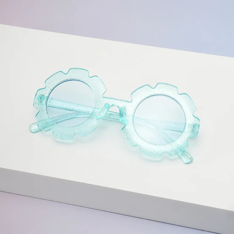 Cute Floral Round Sunglasses for Girls | UV400 Kids Shades