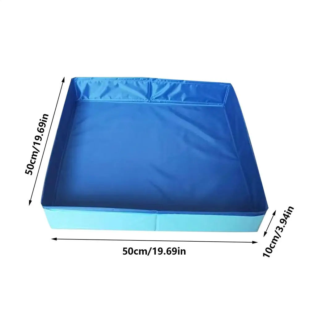 Pet Bathing Pool Outdoor Folding Swimming Pool Cat and Dog Cleaning Pool Adult Bathing Tub Outdoor Sand Play Toy Peaceful Pleasures Health and Wellness Blue