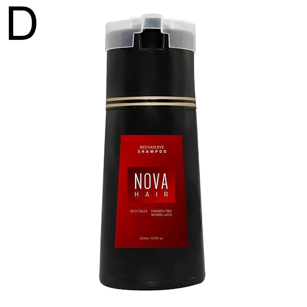 Nova Hair Dye Shampoo – Instant Gray Coverage 200ml