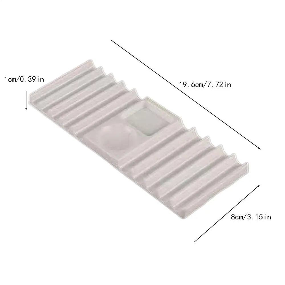 Nail Brush Holder – 10-Compartment Organizer & Color Palette