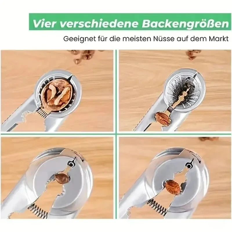 2026 Silvery Metal Multi Functional Walnut Clip Household Nut Shelling Tools Suitable for Walnuts Chestnuts and Hazelnut Tools Peaceful Pleasures Health and Wellness