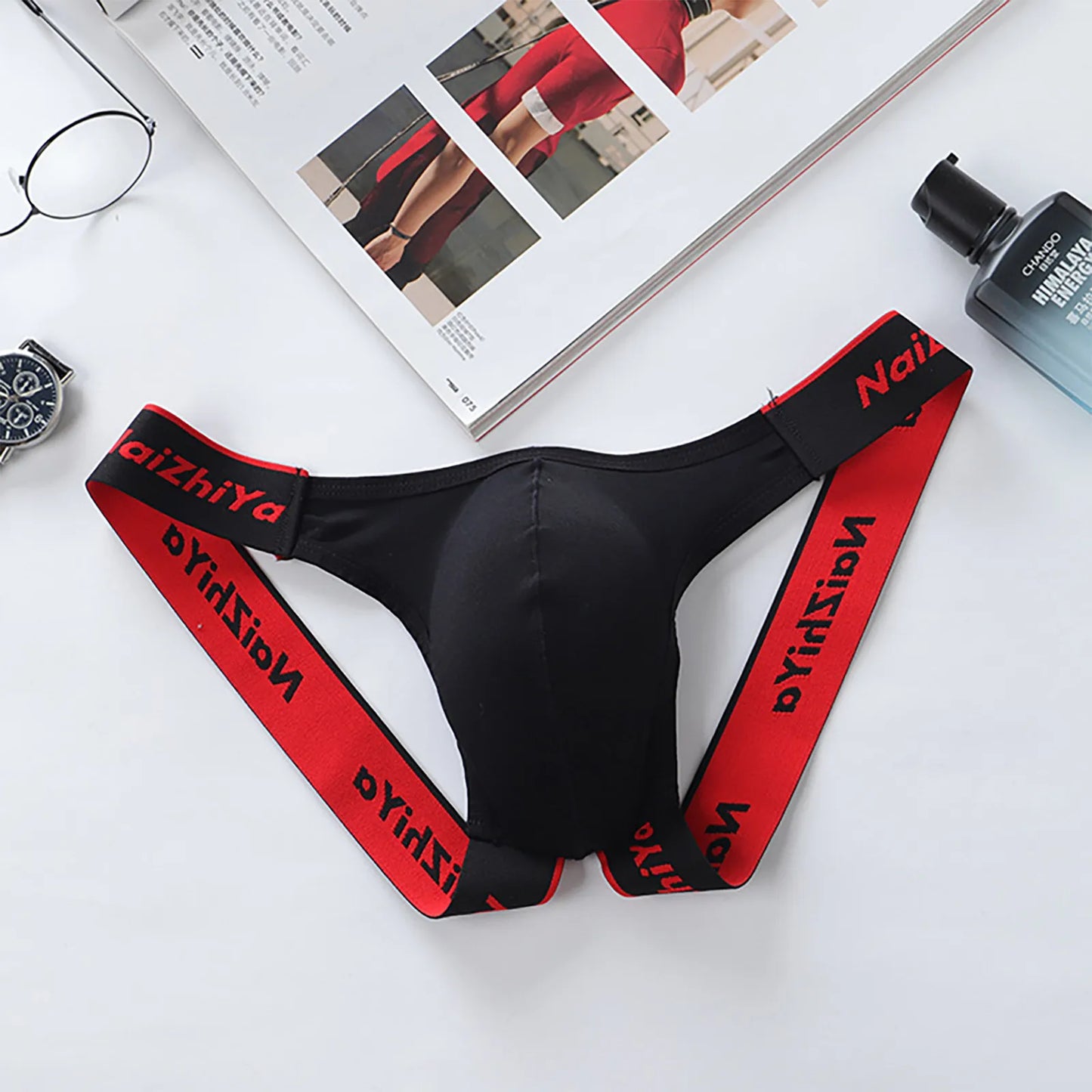 Men Sexy Gay Thongs Polyester Cueca Hombre Jockstrap Men Erotic Open Back Underwear Mens Erotic Low Waist Thong T Shape G String Peaceful Pleasures Health and Wellness Black M
