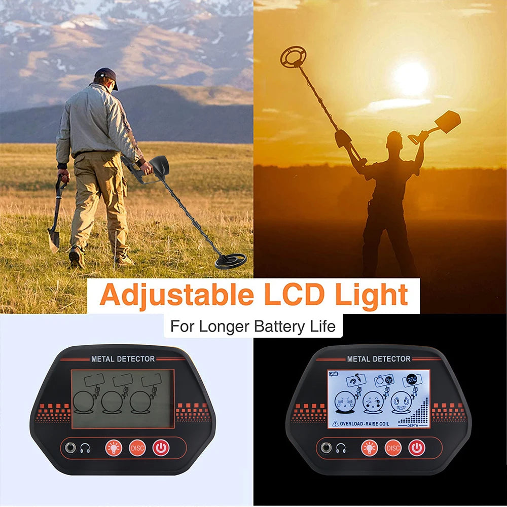 MD4070 Underground Metal Detector High Sensitivity Jewelry Treasure Gold Waterproof Metal Detecting Coins Finder Adult Children Peaceful Pleasures Health and Wellness