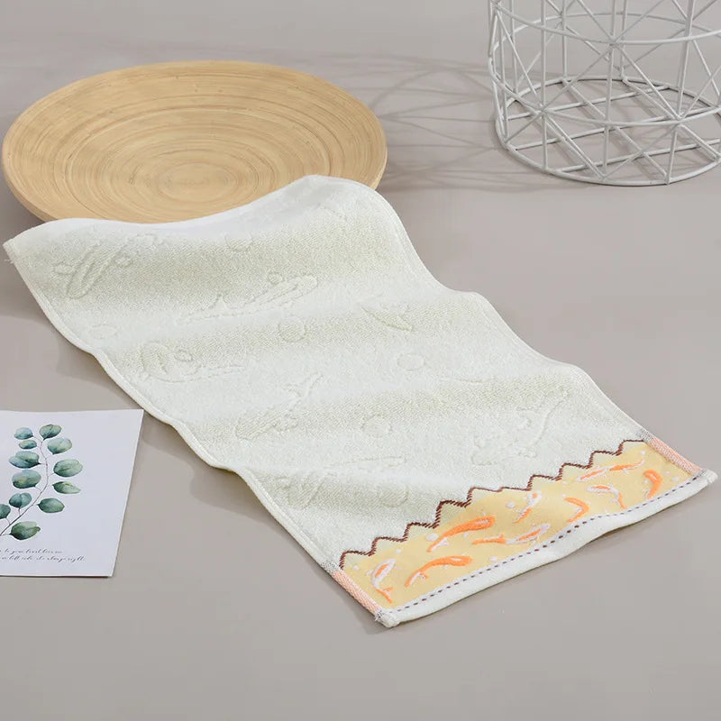 Soft Cartoon Baby Bath Towel & Face Washcloth – 25x50cm