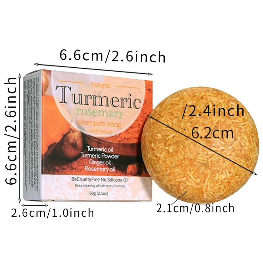 60g Organic Turmeric Shampoo Soap Handmade Natural Solid Vegan Conditioner Bar Wholesale Peaceful Pleasures Health and Wellness