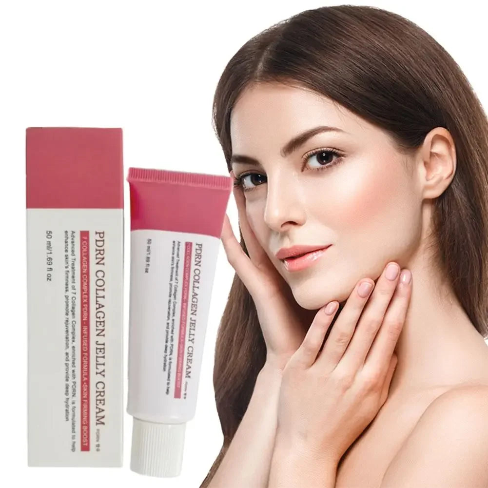 Korean PDRN Collagen Jelly Cream Hyaluronic Acid Anti-wrinkle Moisturizing Skin Firming Boost Plumping Even Skin Tone Skin Care Peaceful Pleasures Health and Wellness