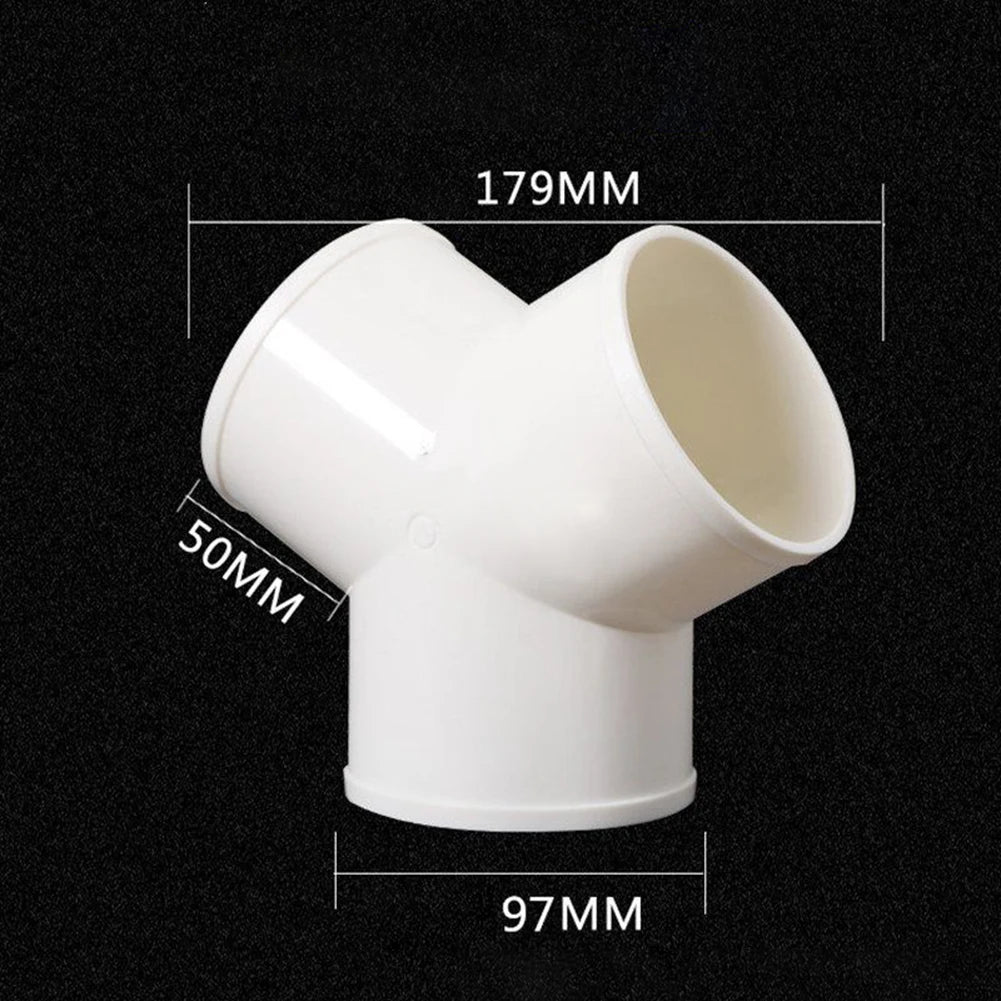 Ducting T Y Splitter Connector Extractor Fan Ventilation Duct Pipe