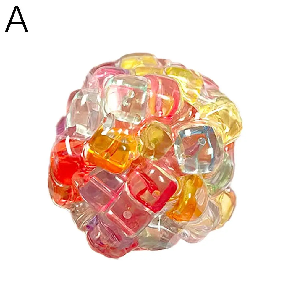 Creative Explosion Beads Squishy Balls Stress Relieving Toys Slow