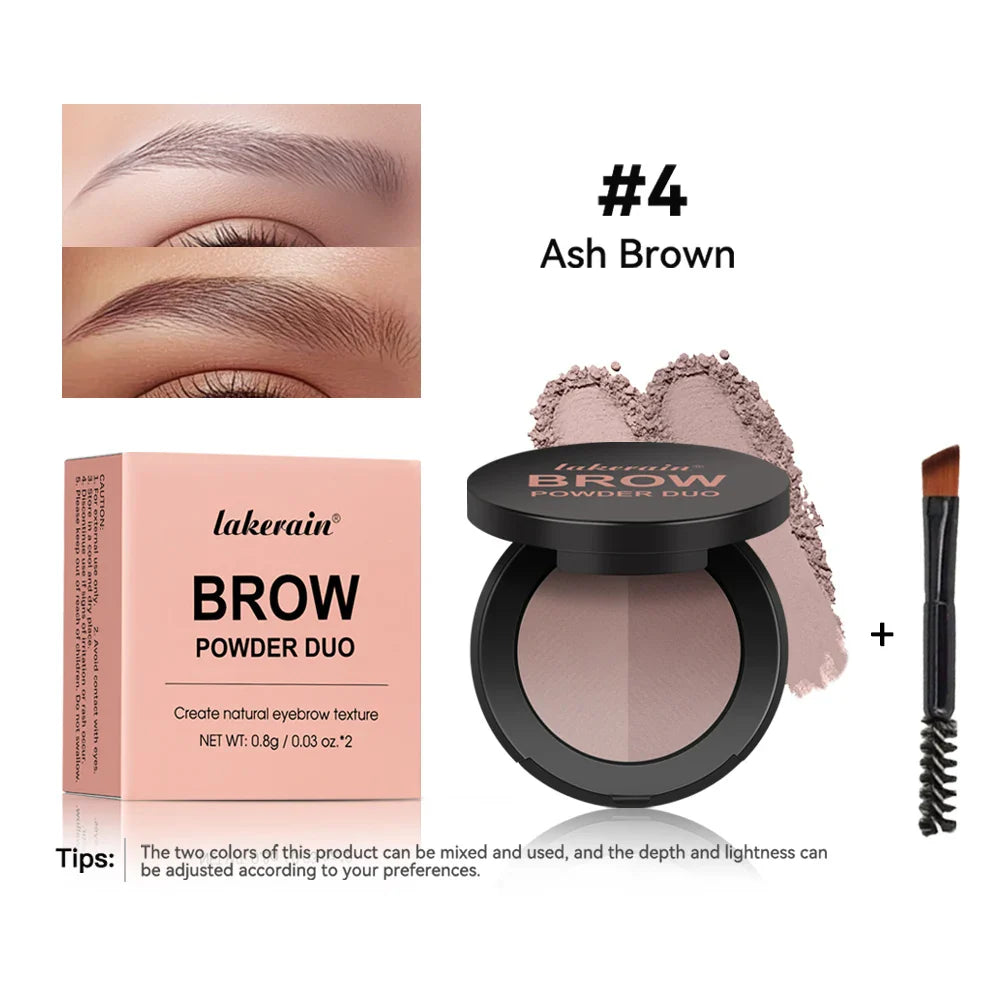Two-Color Eyebrow Powder Duo – Waterproof Contour & Nose Shadow