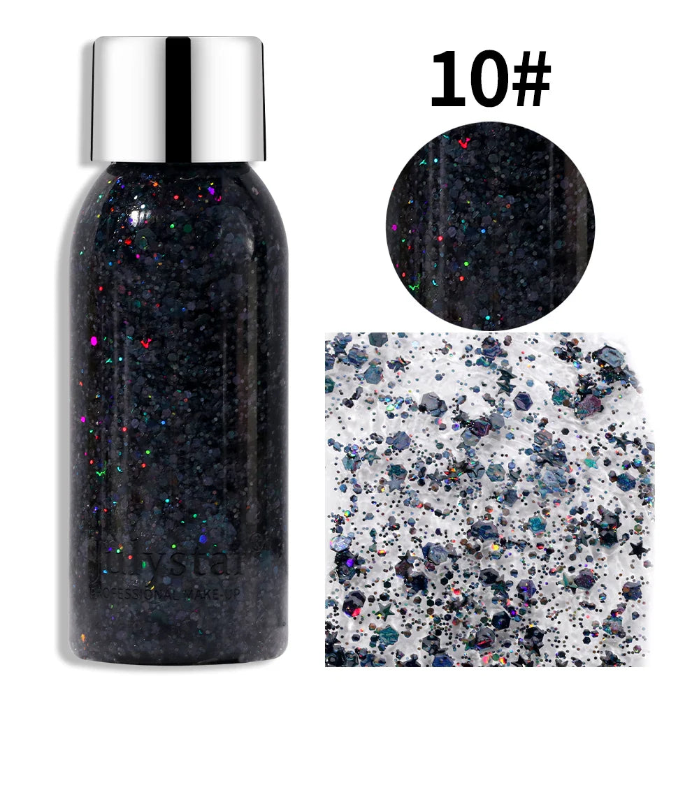 SADOER Glitter Body & Face Shimmer Gel 30ml | Festival Makeup