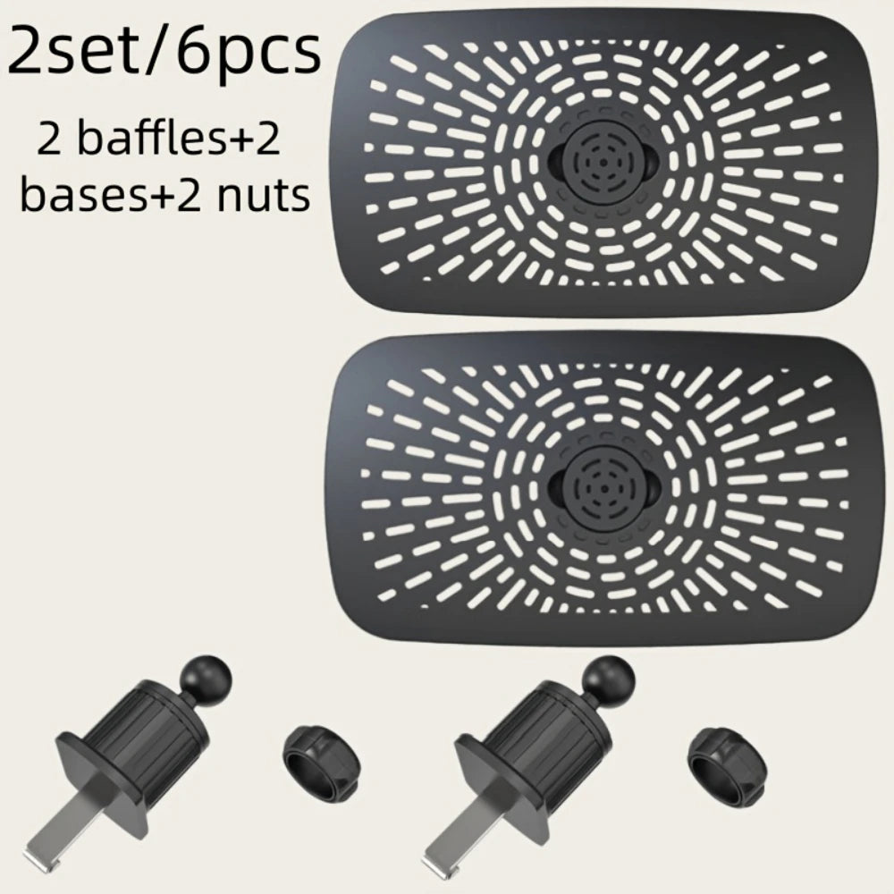 Car Air Conditioning Vent Deflectors, Left and Right Air Vent Covers, Fragrance Diffuser, for Adjusting Air Vents in Your Car Peaceful Pleasures Health and Wellness 2Pcs
