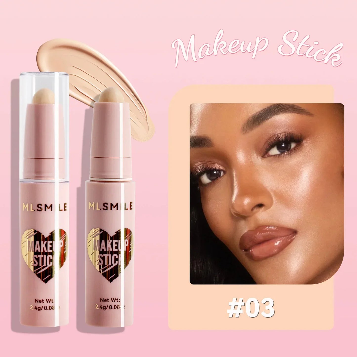 8-Color Pearl Highlighter & Contour Stick – High Gloss Face Pen