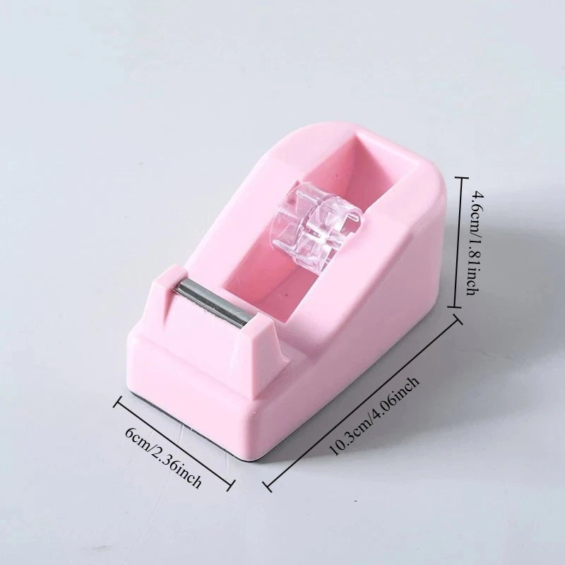 1pc Color tape cutting machine for office supplies and school DIY craft tools suitable for diary clippings and daily office work Peaceful Pleasures Health and Wellness Pink