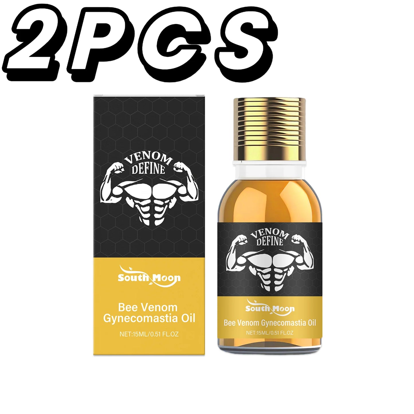 South Moon Men's Chest Firming Sculpting Massage Oil 15ml
