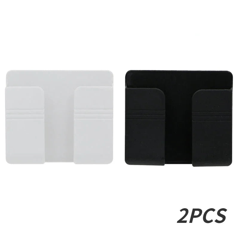 Hanging Organizers Charging Stand Things for the Home Multifunction Kitchen Storage & Organization Remote Control Smarts Phone Peaceful Pleasures Health and Wellness black white-2pcs