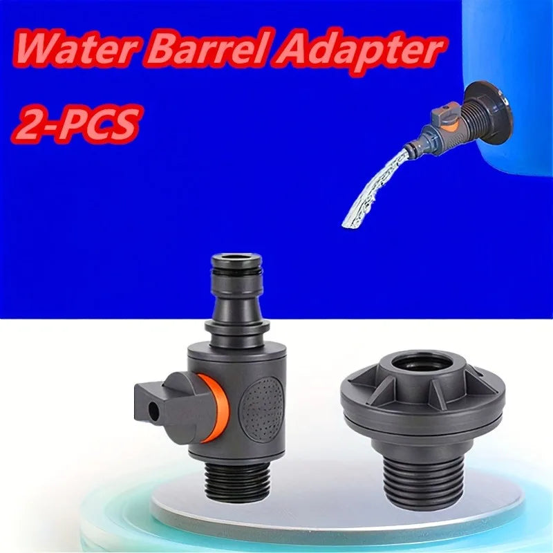 PVC IBC Water Barrel Adapter Durable Tank Valve Quick Installation
