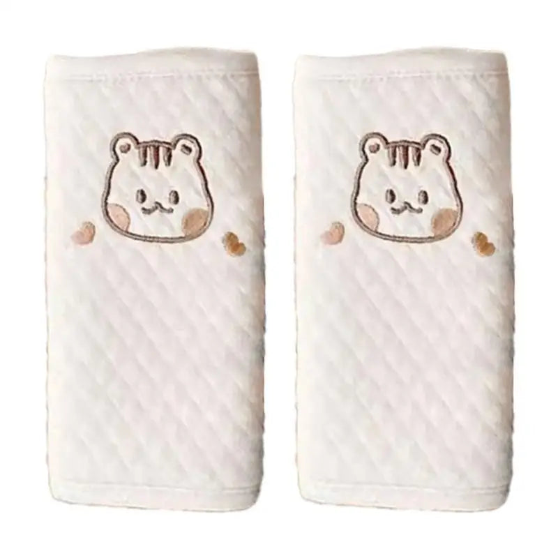 Car Seat Belt Cover Pad | Soft Cotton Animal Pattern Cushion