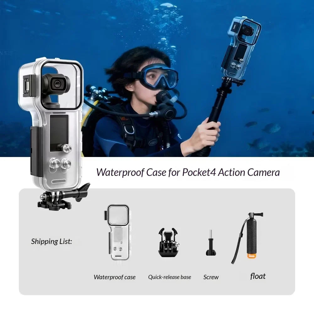 DJI Osmo Pocket 3/4 Waterproof Diving Case – 45M IP68