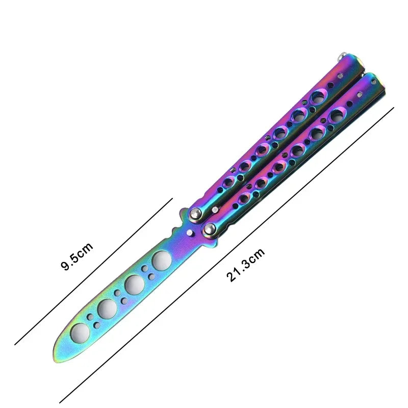 Butterfly Knife Trainer – Folding Balisong Practice Tool Peaceful Pleasures Health and Wellness GZ248-Auburn(C)