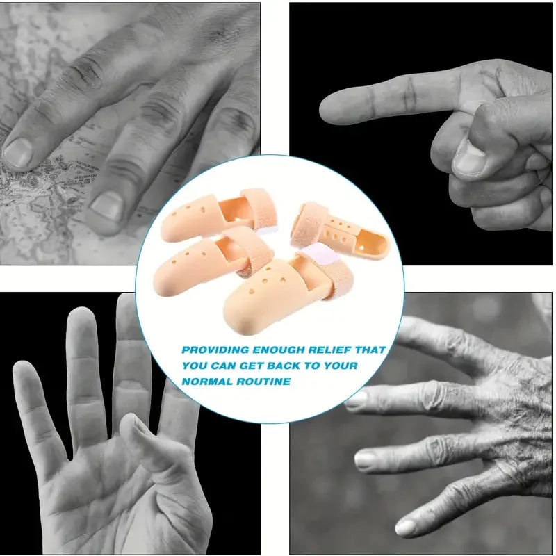 1pc Plastic Finger Splint For Trigger Finger, Thumb Splint Support Brace For Straightening & Injury Protection, Order A Size Up Peaceful Pleasures Health and Wellness
