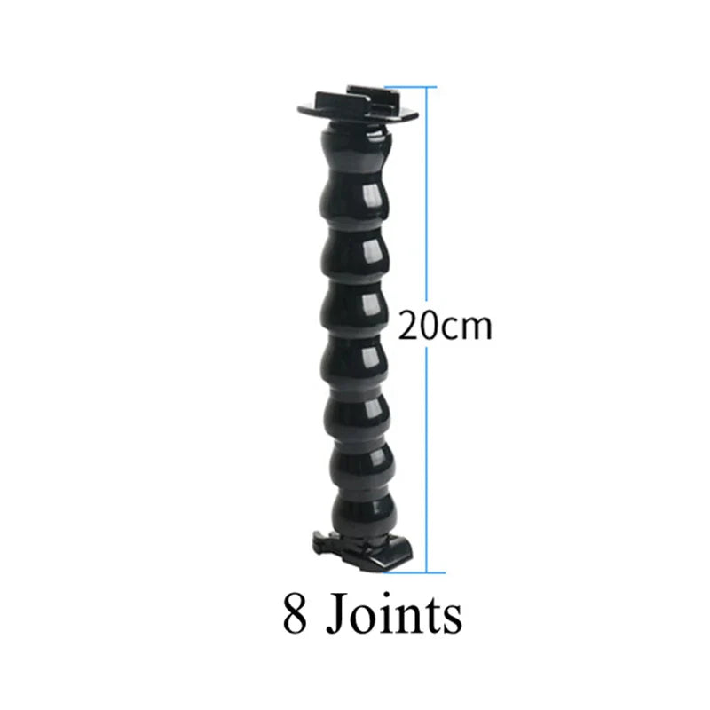 VeFly 8-Joint Flex Clamp Gooseneck Mount for GoPro & Action Cams