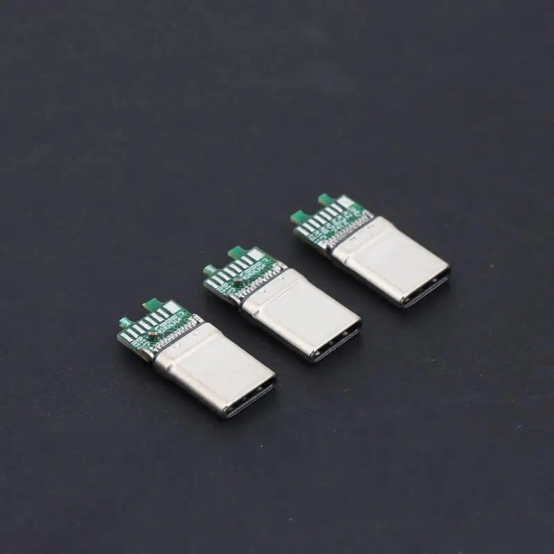 USB-C Male 24P PCB Solder Connector – Fast Charging, 16 Joints