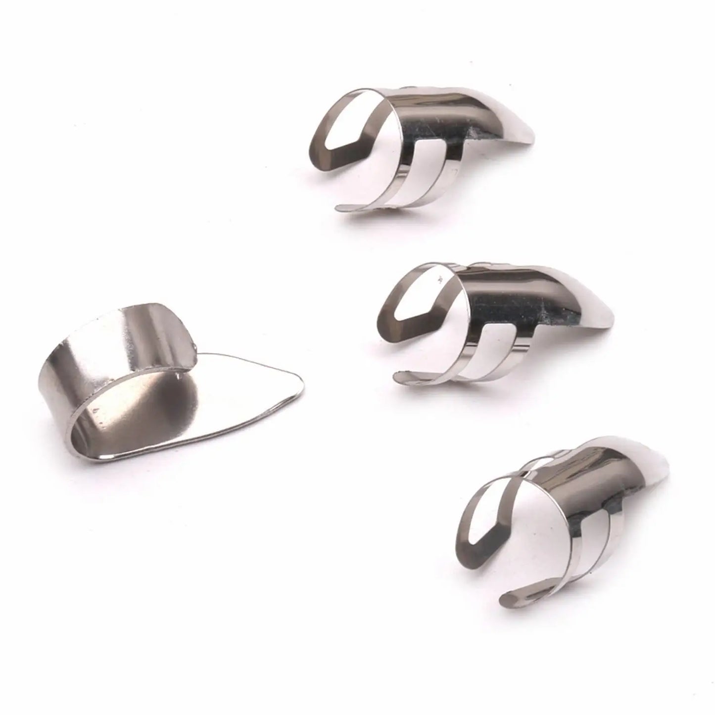 3 Metal Finger Picks 1 Thumb Pick Guitar Fingerpicks Banjo