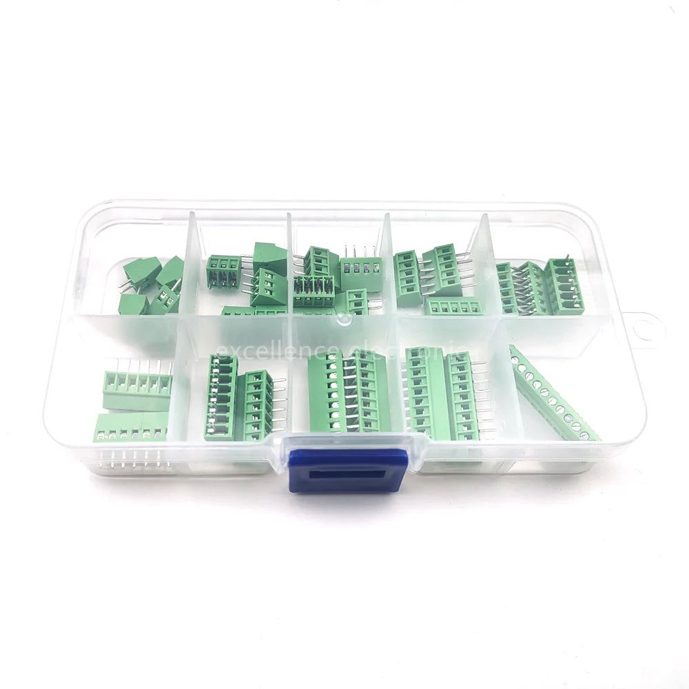 30PCS G/KF128 2.54mm Pitch PCB Screw Terminal Block Connector 150V 6A PCB Mount Kit For Wires 2P 3P 4P 5P 6P 7P 8P 9P 10P 12P Peaceful Pleasures Health and Wellness