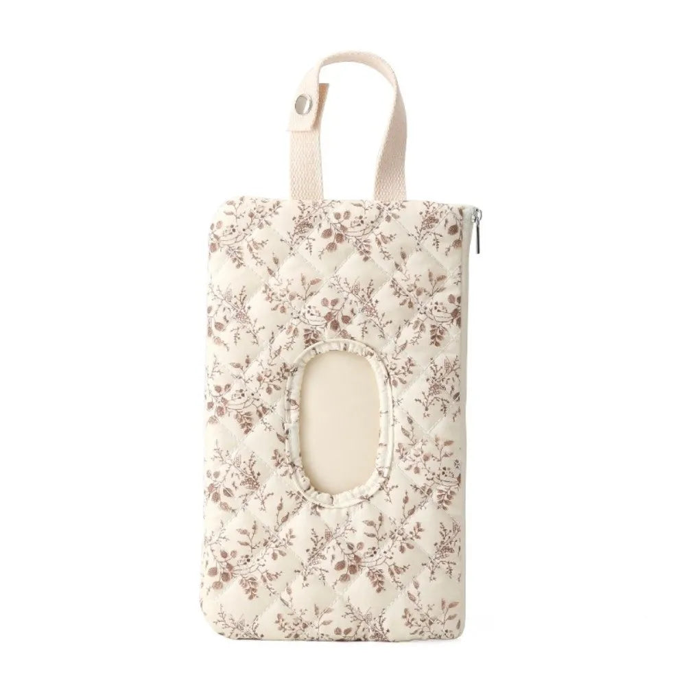 Floral Baby Wipes Dispenser Pouch | Portable Reusable Case