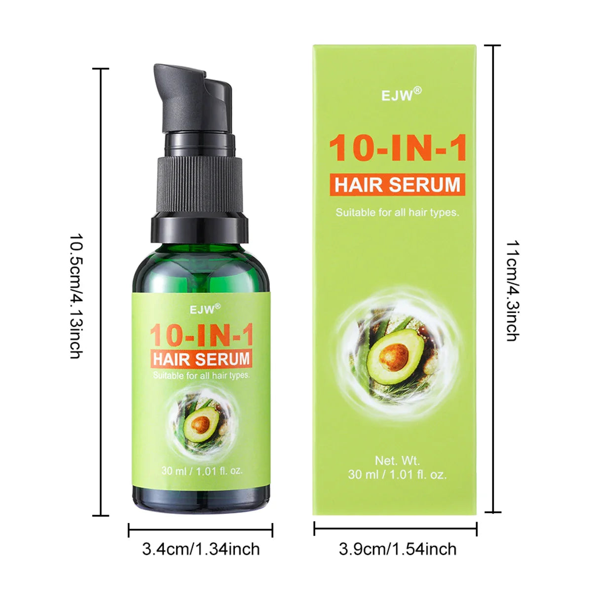 10-in-1 Hair Oil Leave-In Conditioner – Frizz & Dry Hair