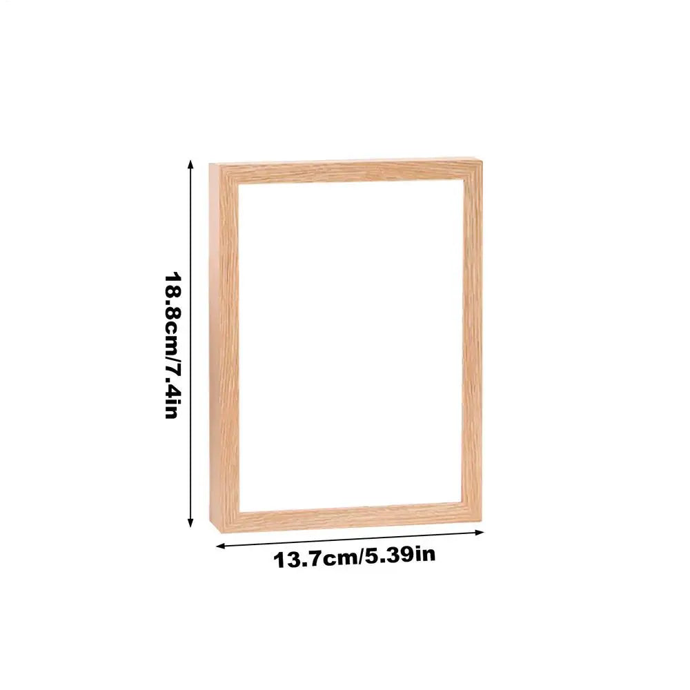 Wooden Magnetic Quick-Change Photo Frame for 7-Inch Photos
