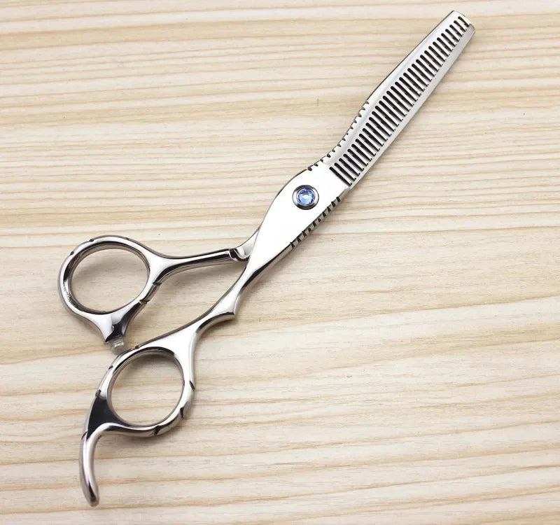 Professional 440c 6 Inch Sapphire Hair Scissors Set Hair Clipper Cutting Scissor Barber Thinning Shears Hairdressing Scissors Peaceful Pleasures Health and Wellness thinning scissor