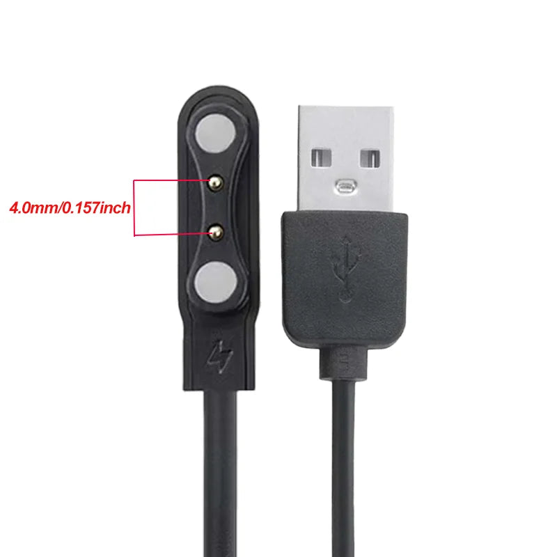 2 Pin USB Charging Cable for ZL02 / ZL02D Smartwatch Peaceful Pleasures Health and Wellness